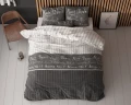 200x220 BONNE NUIT 4 antracyt  kpl pościeli mix
