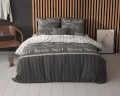 200x220 BONNE NUIT 4 antracyt  kpl pościeli mix