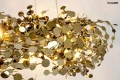 MONETE 80 metalowa lampa wisząca k. złoty