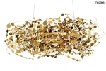 MONETE 80 metalowa lampa wisząca k. złoty