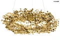MONETE 80 metalowa lampa wisząca k. złoty