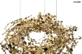 MONETE 80 metalowa lampa wisząca k. złoty