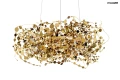 MONETE 60 metalowa lampa wisząca k. złoty