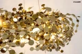 MONETE 60 metalowa lampa wisząca k. złoty