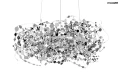MONETE 60 metalowa lampa wisząca k. srebrny