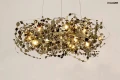 MONETE 60 metalowa lampa wisząca k. srebrny