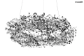 MONETE 60 metalowa lampa wisząca k. srebrny
