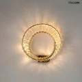 WAVE złota lampa ścienna kinkiet