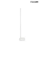 OMBRE 60 biała lampa ścienna biały kinkiet minimalistyczny
