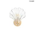 CONCHA złota lampa ścienna kinkiet