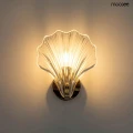 CONCHA złota lampa ścienna kinkiet