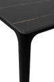 SLIM 140 stół z blatem z płyty ceramicznej czarny