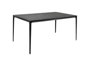SLIM 140 stół z blatem z płyty ceramicznej czarny