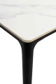 SLIM 140 stół z blatem z płyty ceramicznej biały