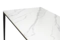SLIM 140 stół z blatem z płyty ceramicznej biały