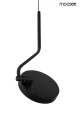 FLAT 3 czarna minimalistyczna lampa wisząca 