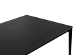 SLIM 180 stół z blatem z płyty ceramicznej czarny
