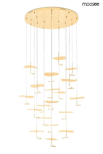 LEAFS DISC złota lampa wisząca 