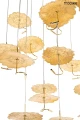 LEAFS DISC złota lampa wisząca 