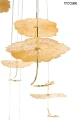 LEAFS DISC złota lampa wisząca 