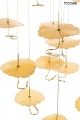 LEAFS DISC złota lampa wisząca 