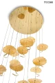 LEAFS DISC złota lampa wisząca 