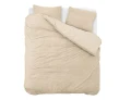 200x220 TEDDY brąz  kpl pościeli tkanina Teddy