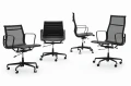 AERON PREMIUM czarny fotel biurowy siatka i aluminium