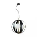 NELA 40 cm czarno-złota lampa wisząca (1137 )