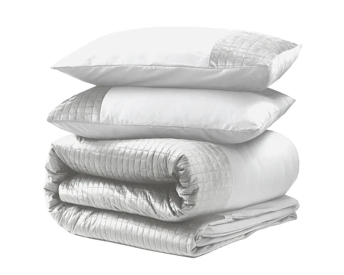 200x220 VELVET BAND biały mikrofibra kpl pościeli