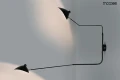 RAVEN 2 lampa ścienna czarna