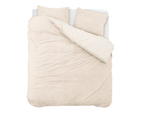 240x220 TEDDY krem  kpl pościeli tkanina Teddy