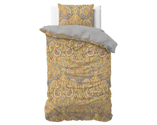 140x200/220 EMELINE mikroperkal złoty komplet pościeli