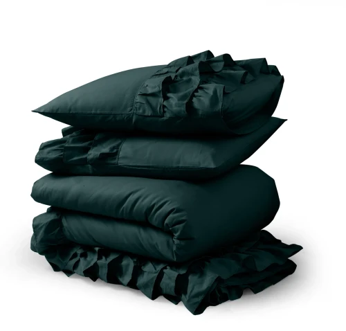 200x220 CYPRUS c. zielony  kpl pościeli bawełna