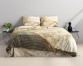 240x220 BOTTICINO brąz  kpl pościeli bawełna satynowa