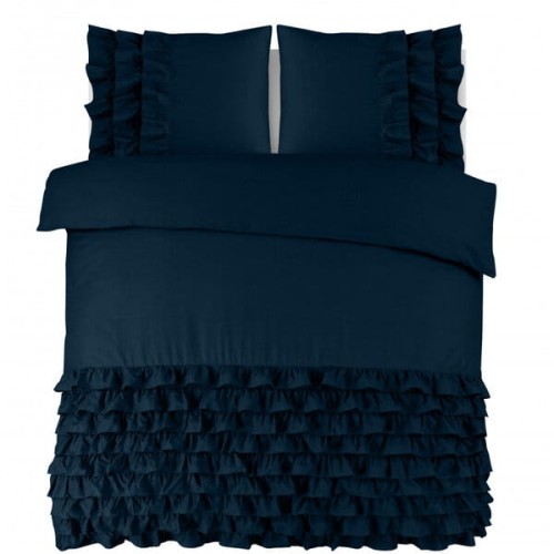 240x220 CYPRUS niebieski  kpl pościeli bawełna