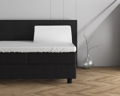 160x200/220 Jersey 220 gr. prześcieradlo na dzielony materac nawierzchniowy białe