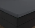 160x200/220 Jersey 220 gr. prześcieradlo na dzielony materac nawierzchniowy antracyt