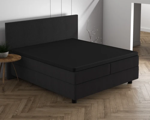 190/200x220/230 Jersey 220 gr. prześcieradlo na materac nawierzchniowy czarne
