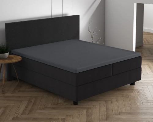 190/200x220/230  Jersey 220 gr. prześcieradlo na materac nawierzchniowy antracyt