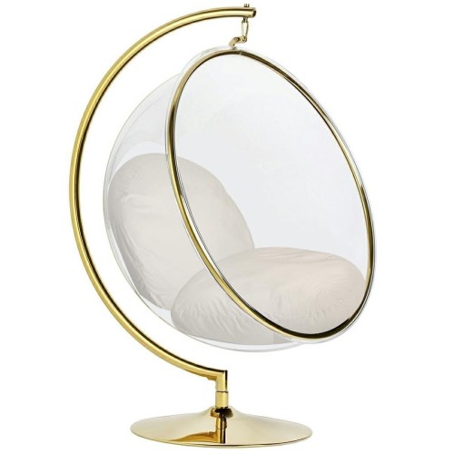 BUBBLE STAND GOLD VELVET poducha  beż