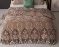 200x200/220 BERNA brąz  kpl pościeli mix