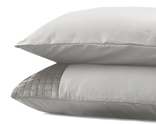 60x70 VELVET BAND kpl 2 szt poszewek na poduszkę  szare