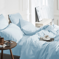 200x220/260 BAMBOO niebieski kpl pościeli z wiskozy bambusowej 