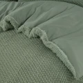 200x220 FUR TEDDY zielony kpl pościeli z mikrofibry