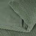 200x220 FUR TEDDY zielony kpl pościeli z mikrofibry