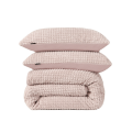 140x220 CHECK TEDDY róż kpl pościeli z mikrofibry 