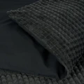 240x220 CHECK TEDDY antracyt kpl pościeli z mikrofibry