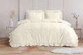 240x200/220 RUFFLES krem mikroperkal kpl pościeli