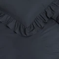 140x200/220 RUFFLES antracyt mikroperkal kpl pościeli